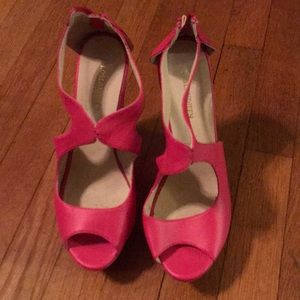 Pink wedges, size 8.5